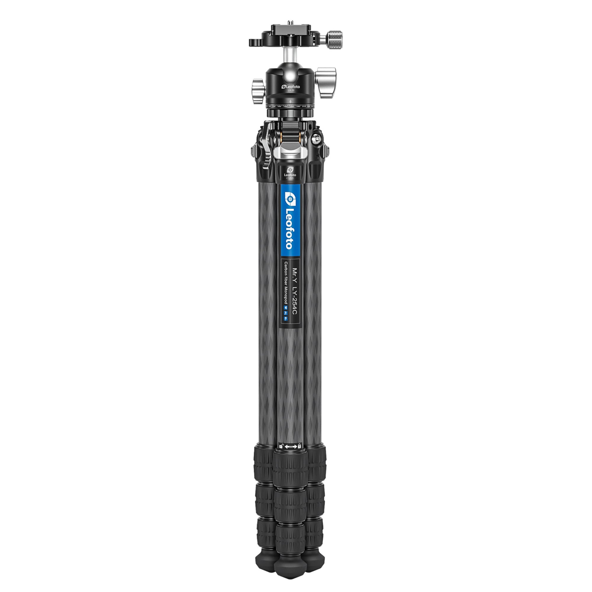Leofoto LY-254C Mr.Y Series 4 Section Carbon Fibre Tripod with LH-30 Ball Head