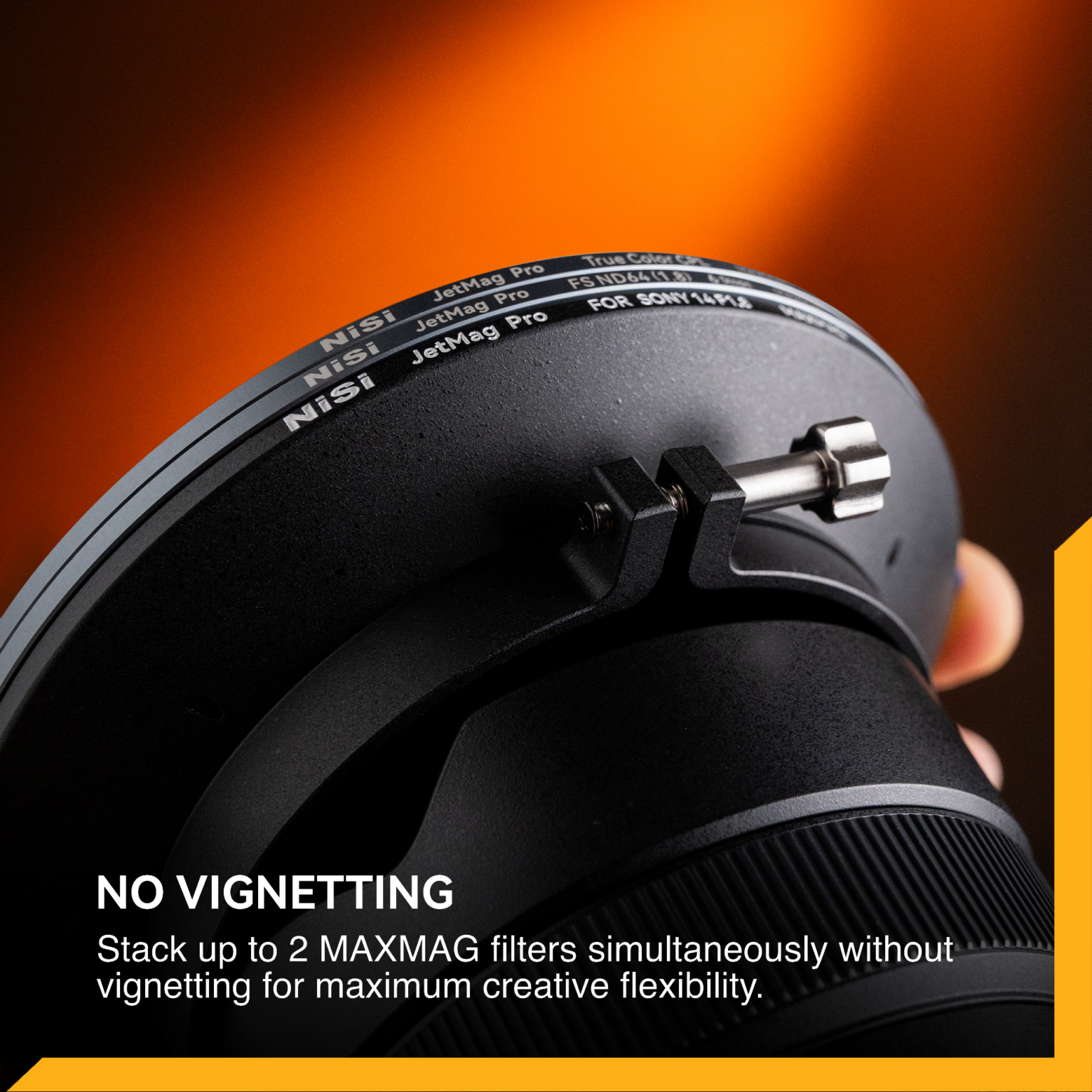 NiSi JetMag Pro Landscape ND Kit MAXMAG Magnetic Filter Kit for Sony FE 14mm f/1.8 GM (FS ND 6 Stop, FS ND 10 Stop, TC CPL, Adapter for Sony FE 14mm f/1.8 GM, Front Cap, Back Cap, MaxMag Pouch)