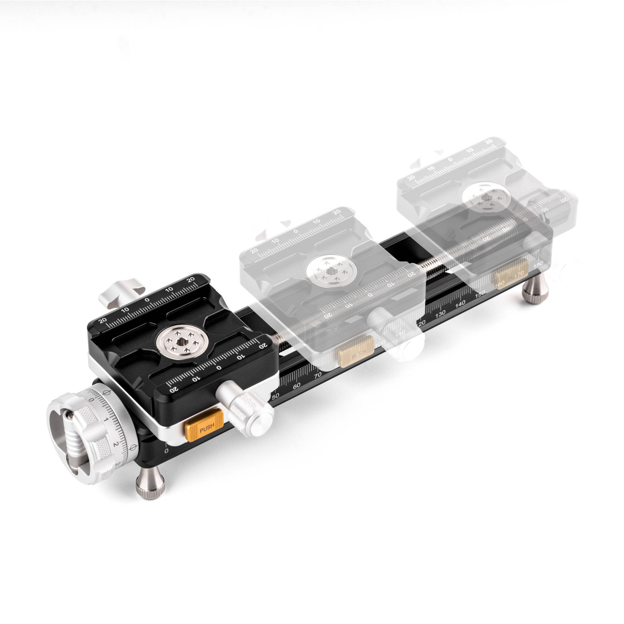 NiSi Quick Adjustment Macro Focusing Rail NM-200S with 360 Degree Rotating Clamp