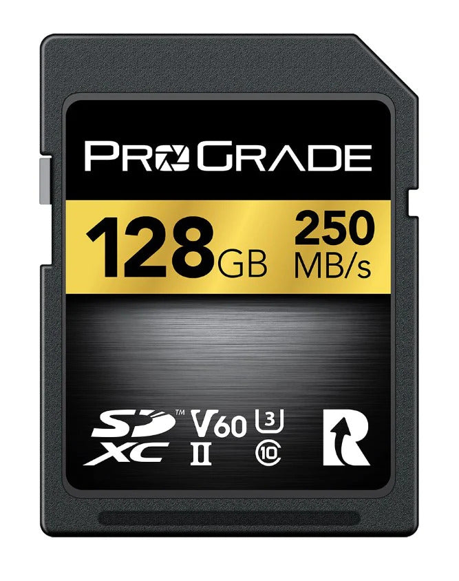 128GB ProGrade Digital SDXC UHS-II V60 Memory Card (Gold)