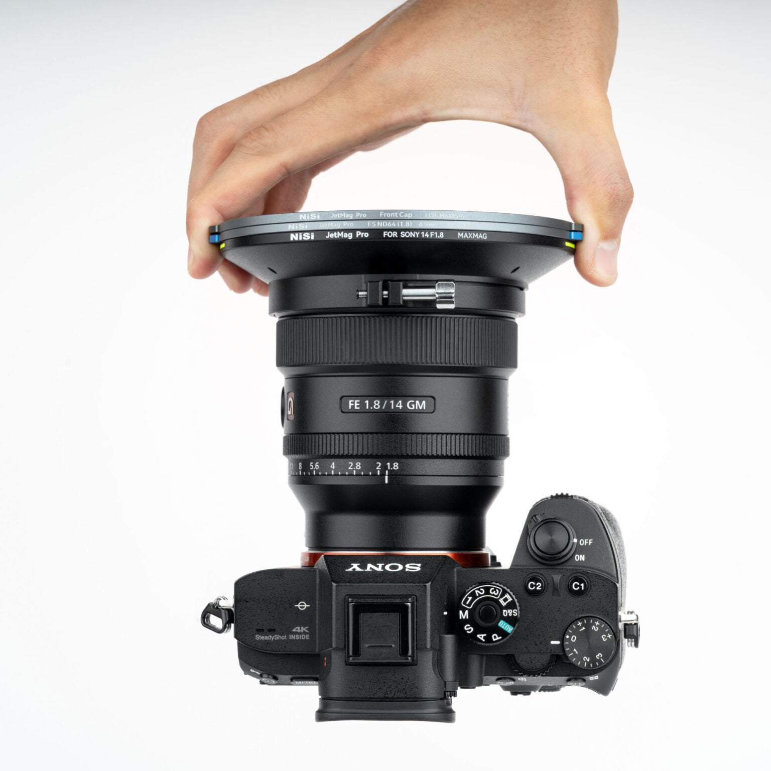 NiSi JetMag Pro Landscape ND Kit MAXMAG Magnetic Filter Kit for Sony FE 14mm f/1.8 GM (FS ND 6 Stop, FS ND 10 Stop, TC CPL, Adapter for Sony FE 14mm f/1.8 GM, Front Cap, Back Cap, MaxMag Pouch)