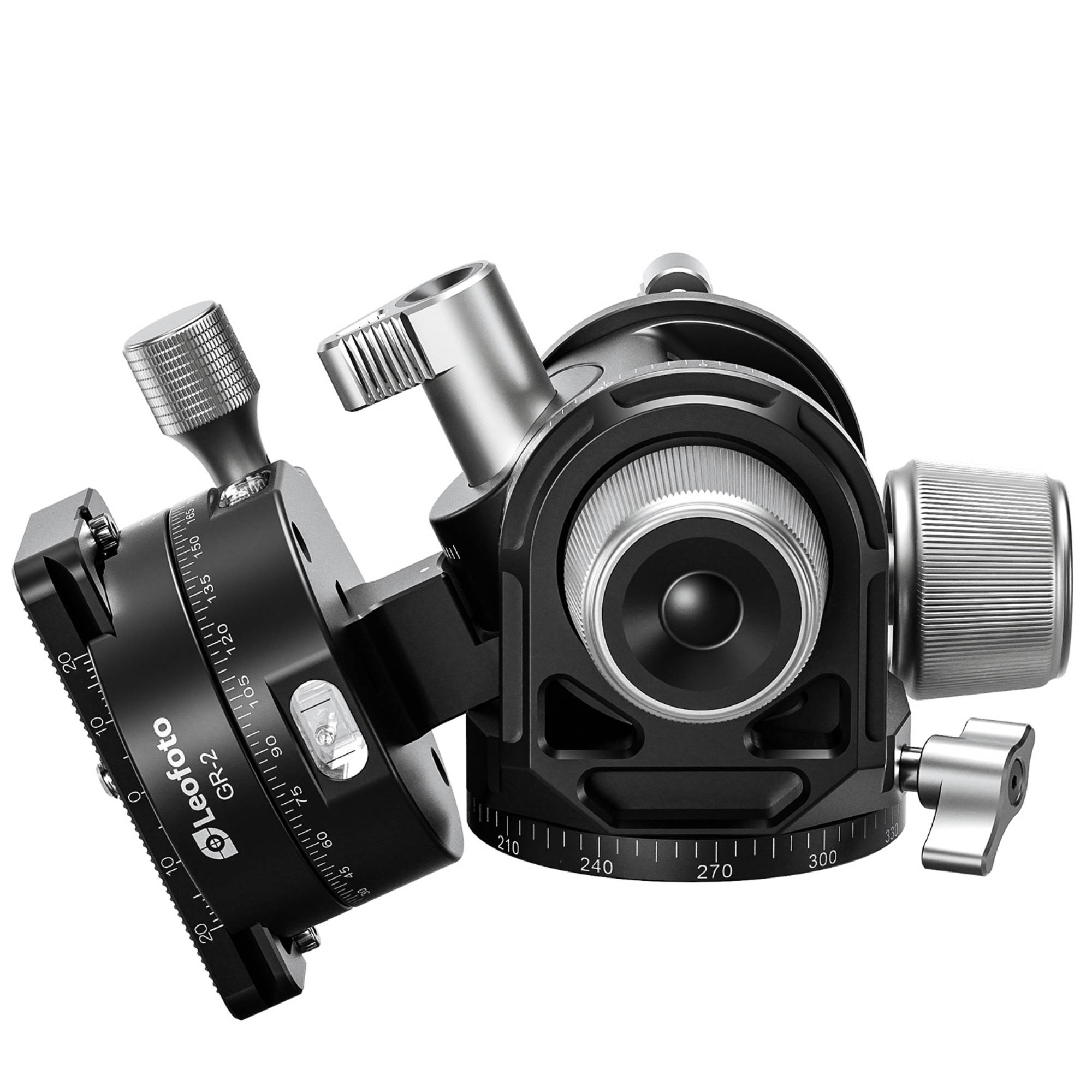 Leofoto G4 Pro 60mm 3-Axis Geared Head with GR-2 Geared Panning Clamp