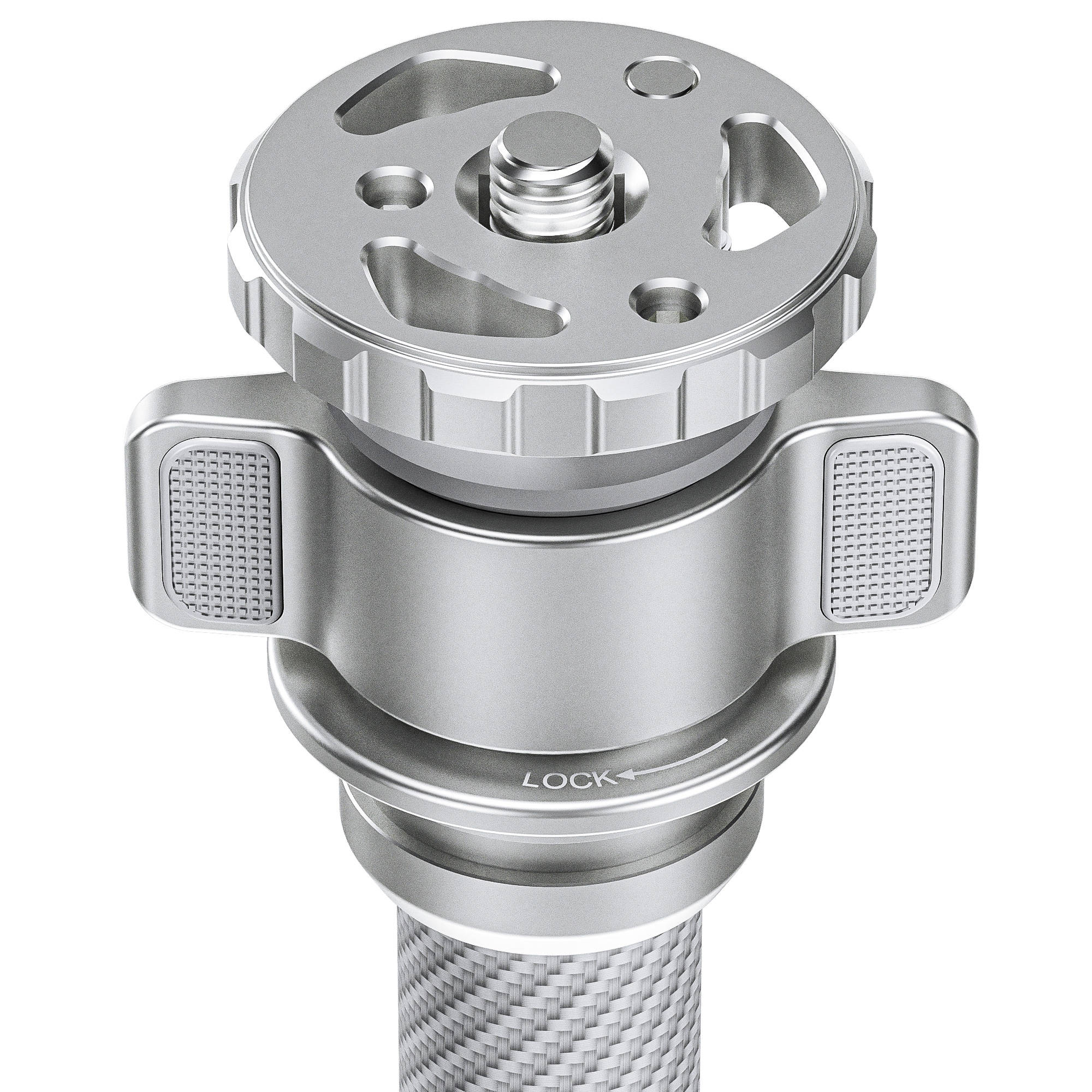 Leofoto LG-284C Silver 4 Section Water Resistant Carbon Fibre Tripod