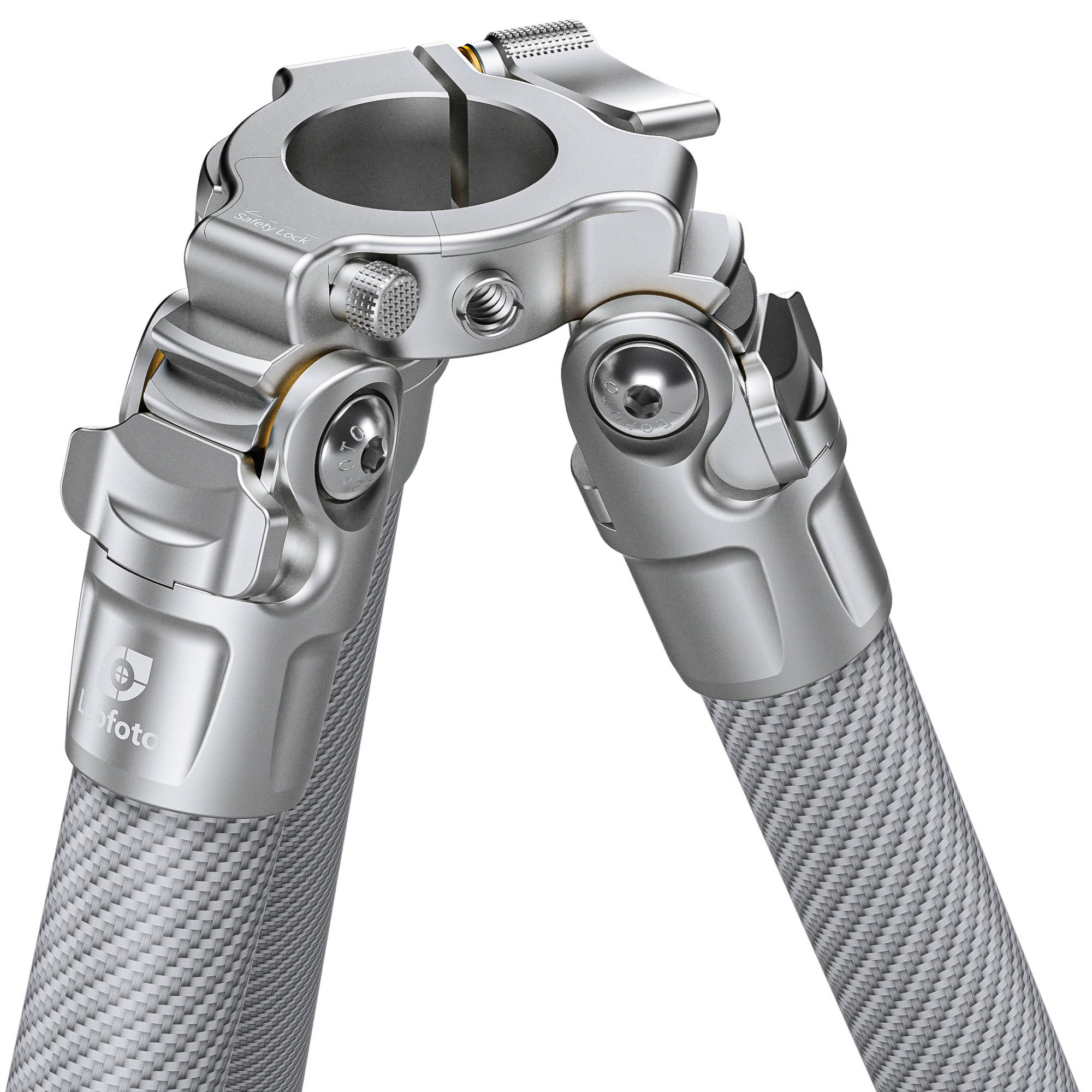 Leofoto LG-284C Silver 4 Section Water Resistant Carbon Fibre Tripod