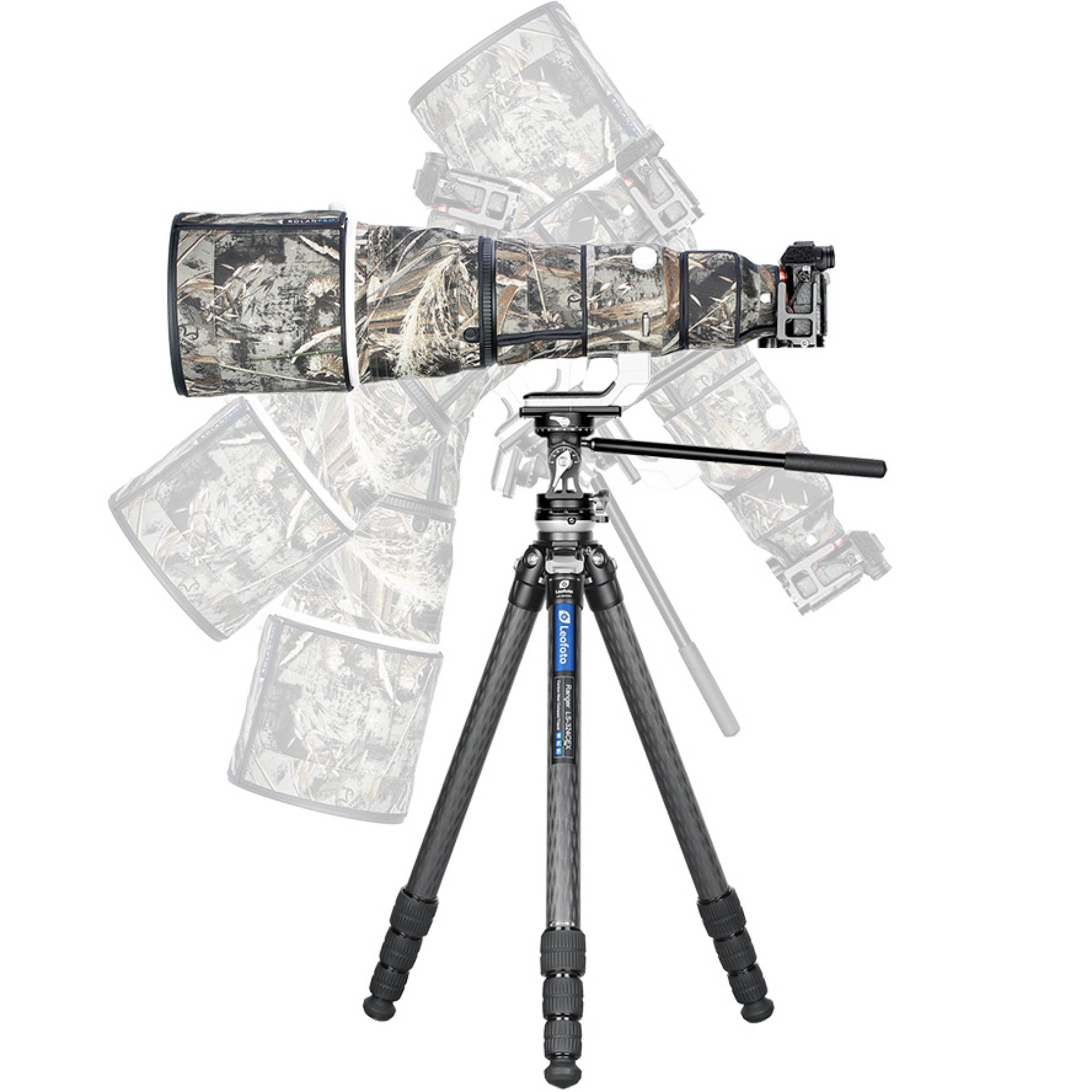 Leofoto VH-30R 2-Way Tilt Head with Arca Panning Clamp